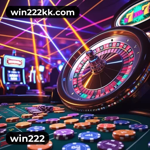 Tela de boas-vindas e lobby de jogos do aplicativo win222